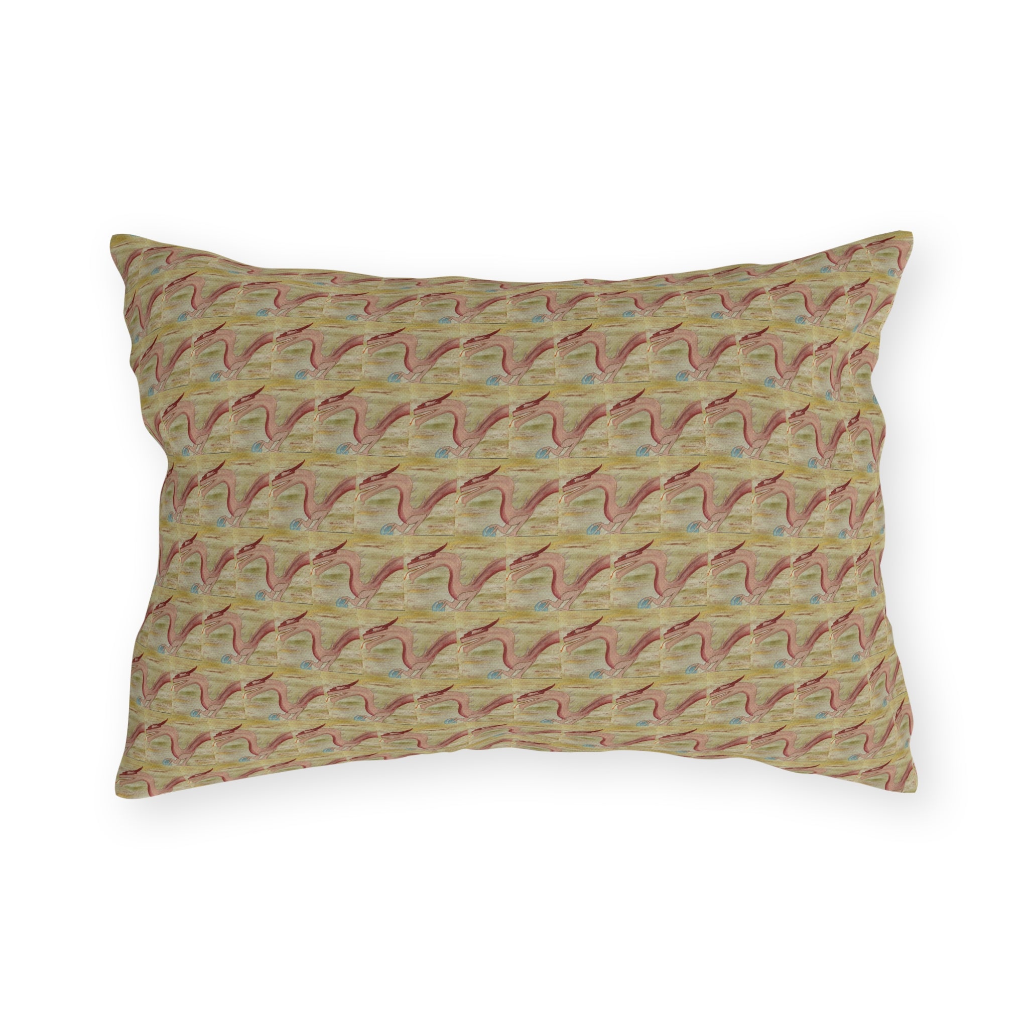 World Dragon Pattern Outdoor Pillow