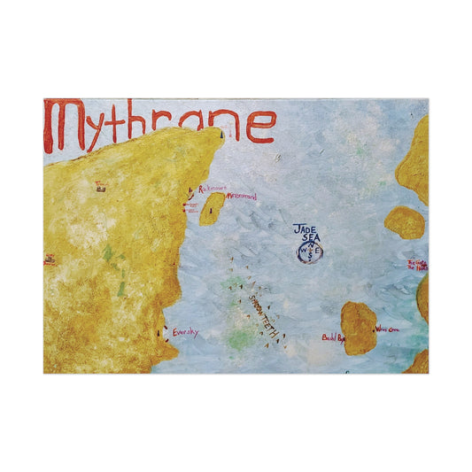 Mythrane Map Poster — The Storykeeper's Daughter World Map Uncoated Poster
