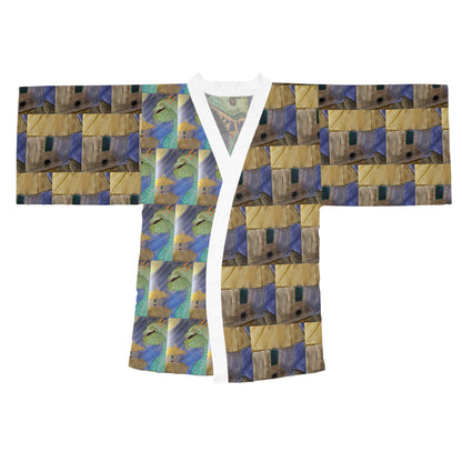 Airy | Dragon Temple Guardian Series | Lightweight Kimono Robe | Wearable Art