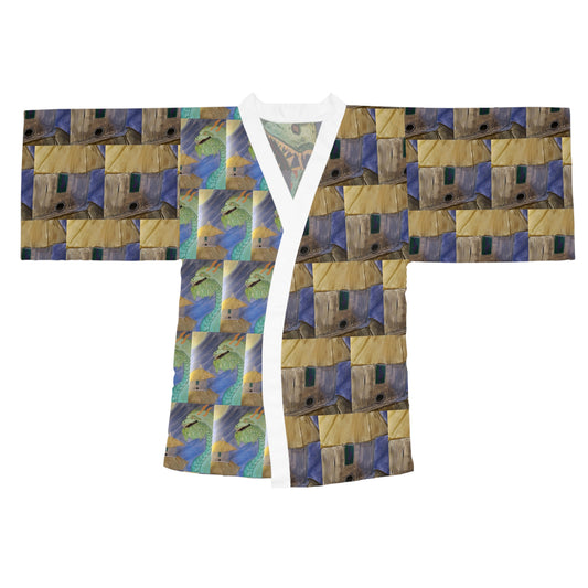 Airy | Dragon Temple Guardian Series | Lightweight Kimono Robe | Wearable Art