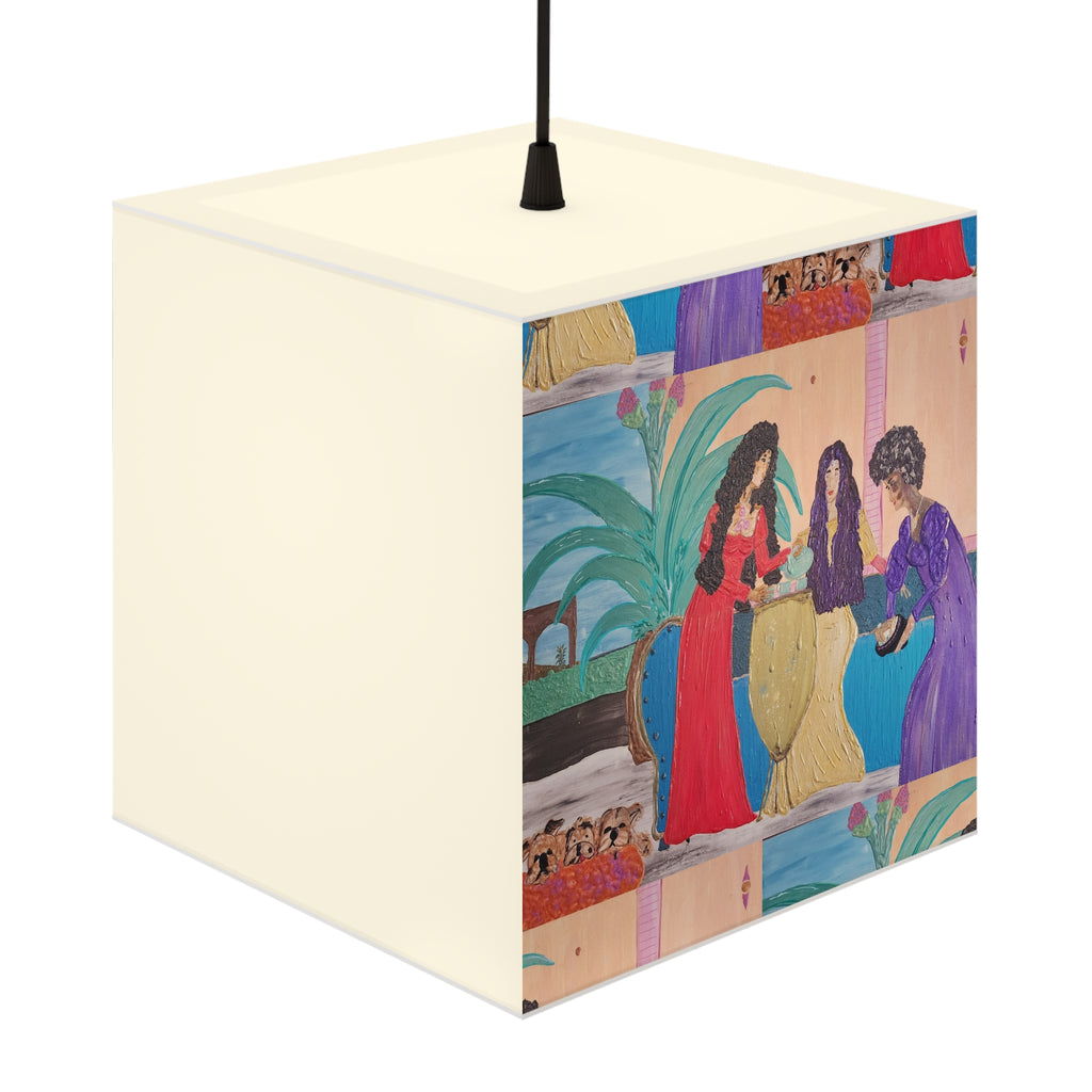 Cube Lamp — Vintage Persian Miniature Art Light