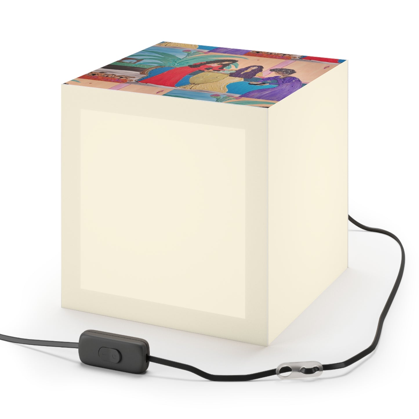 Cube Lamp — Vintage Persian Miniature Art Light