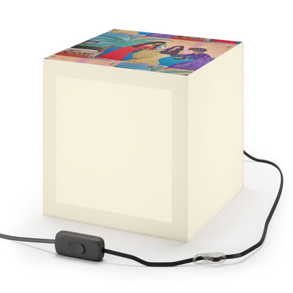 Cube Lamp — Vintage Persian Miniature Art Light