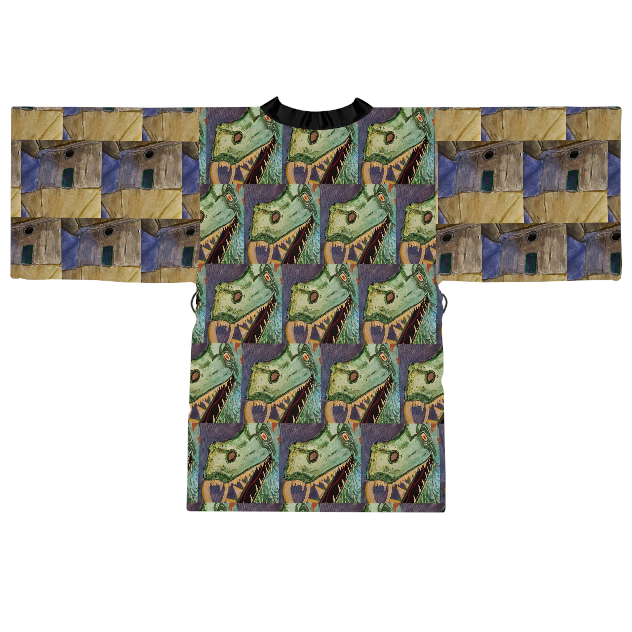 Airy | Dragon Temple Guardian Series | Lightweight Kimono Robe | Wearable Art