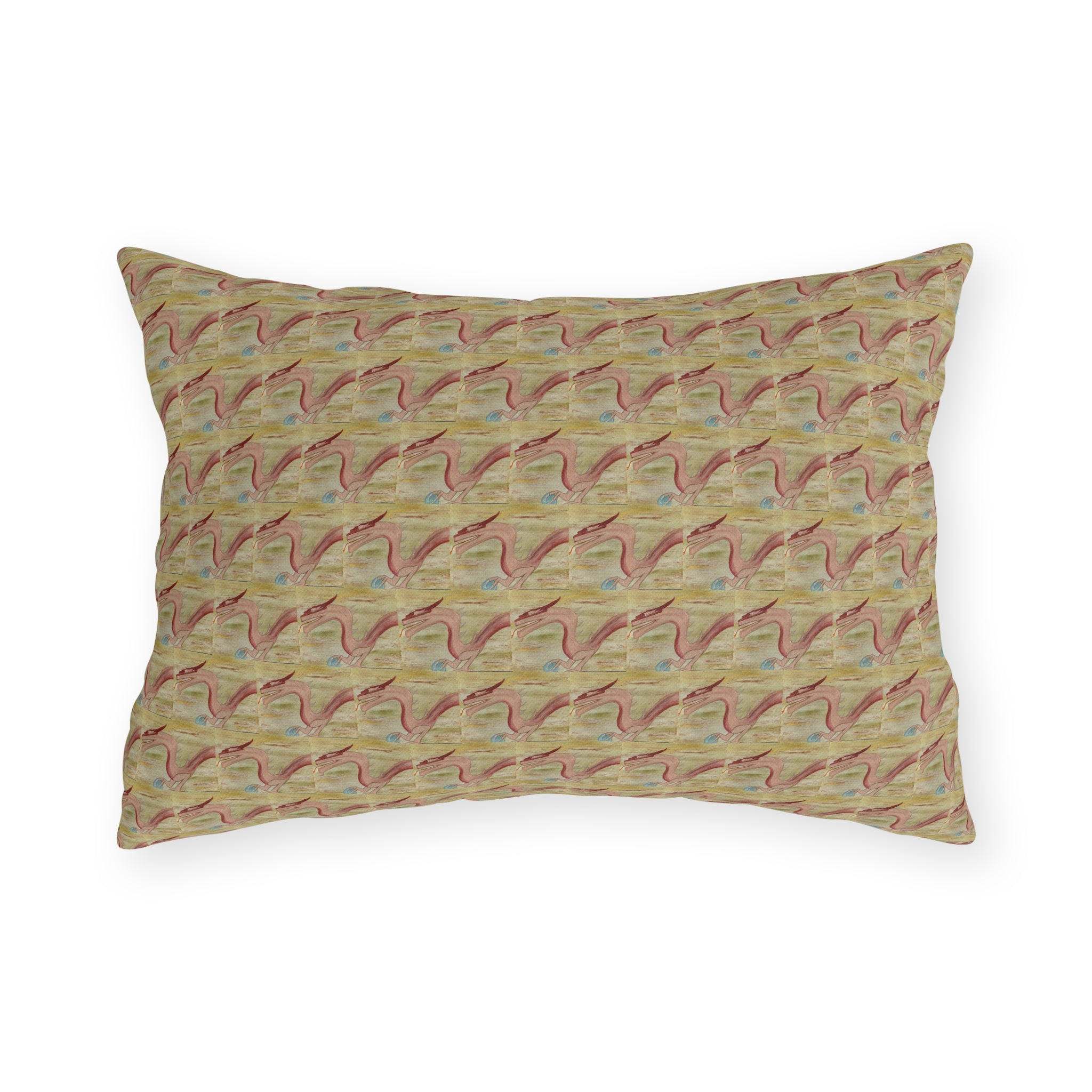 World Dragon Pattern Outdoor Pillow