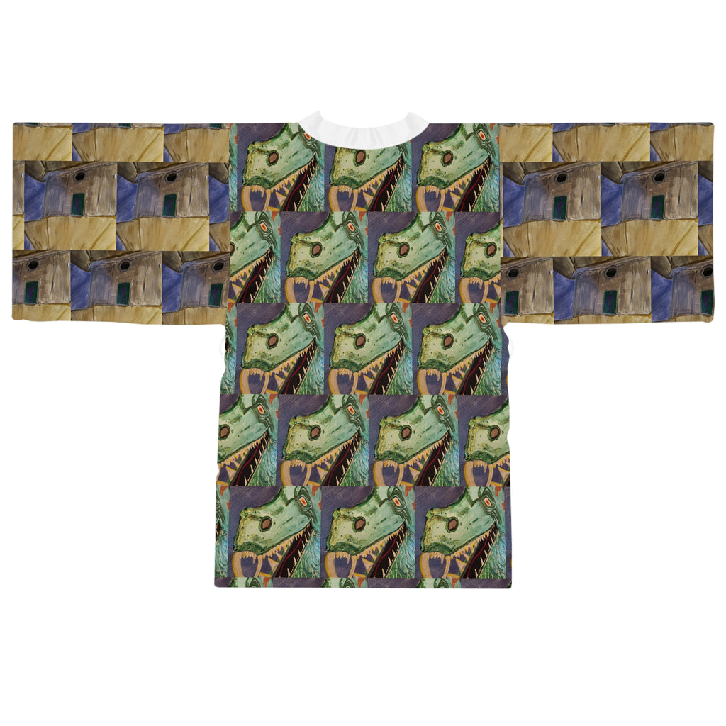 Airy | Dragon Temple Guardian Series | Lightweight Kimono Robe | Wearable Art