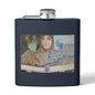The Storyteller | 6oz Insulated Stainless Steel Flask | Wearable Art for Wandering