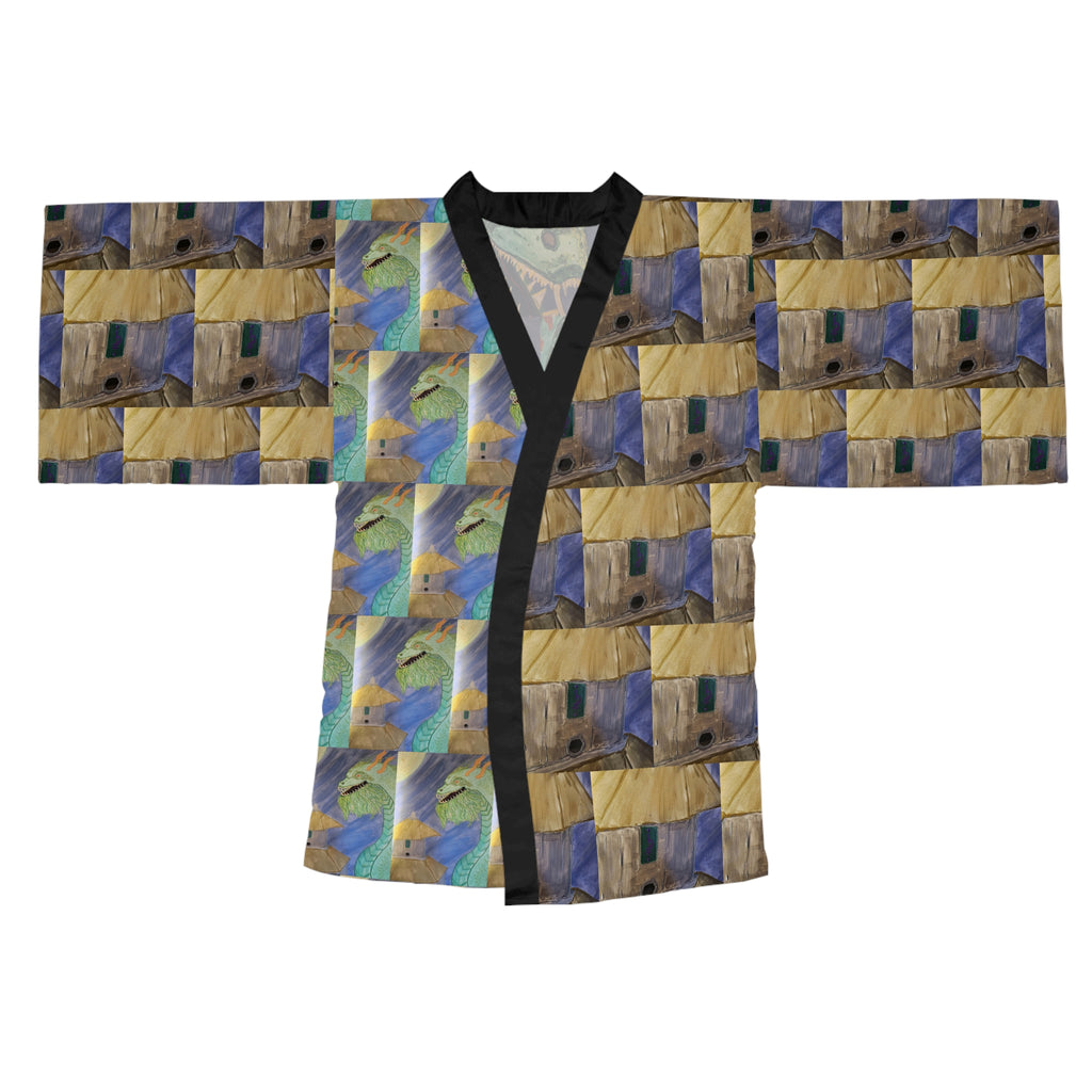 Airy | Dragon Temple Guardian Series | Lightweight Kimono Robe | Wearable Art