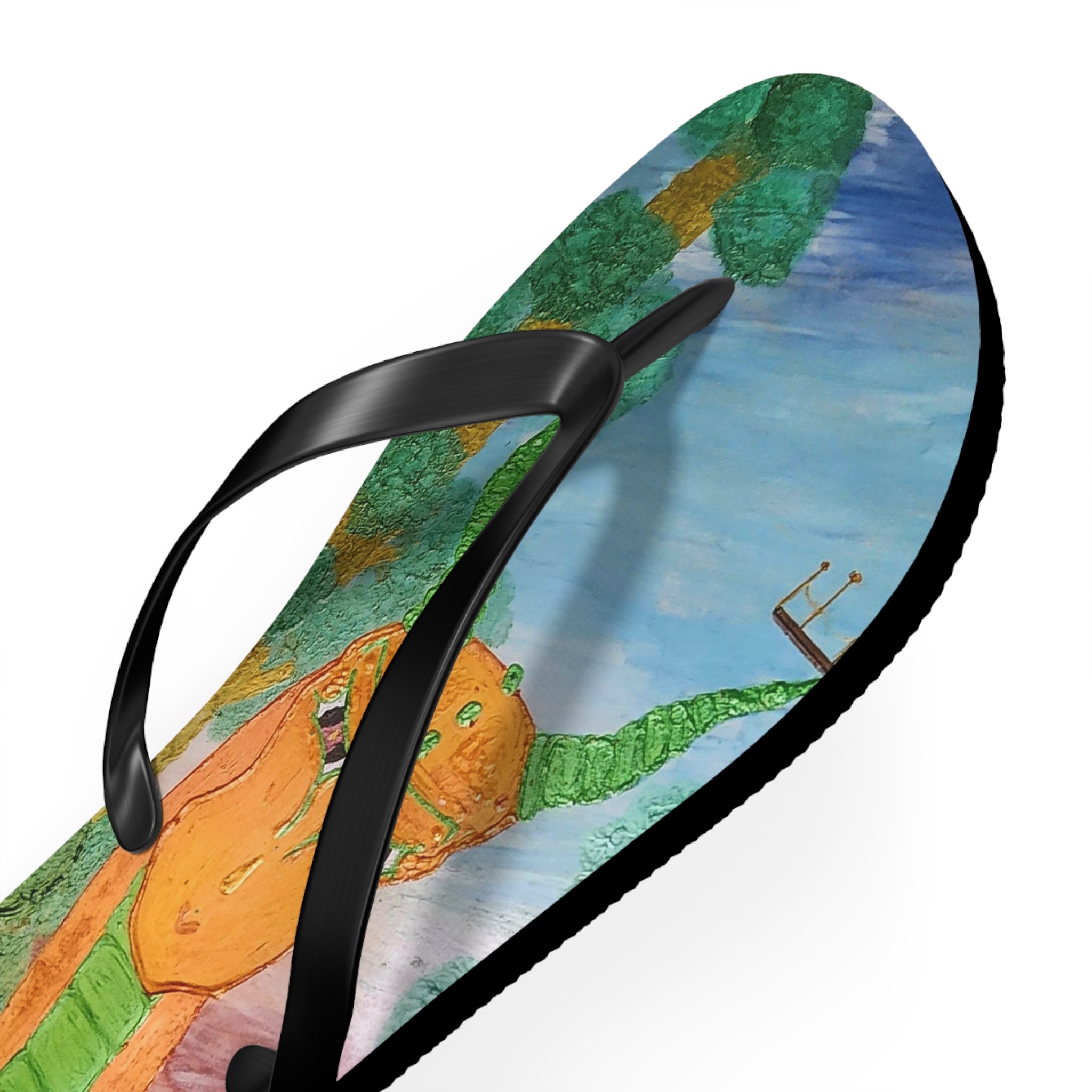 The Swift Dragon Flip Flops — Colorful Fantasy Beach Sandals