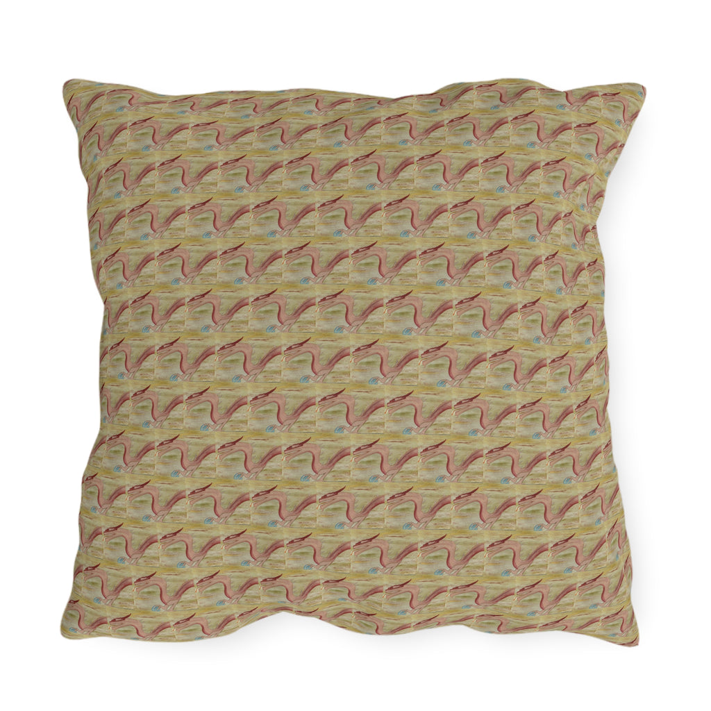 World Dragon Pattern Outdoor Pillow
