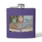 The Storyteller | 6oz Insulated Stainless Steel Flask | Wearable Art for Wandering