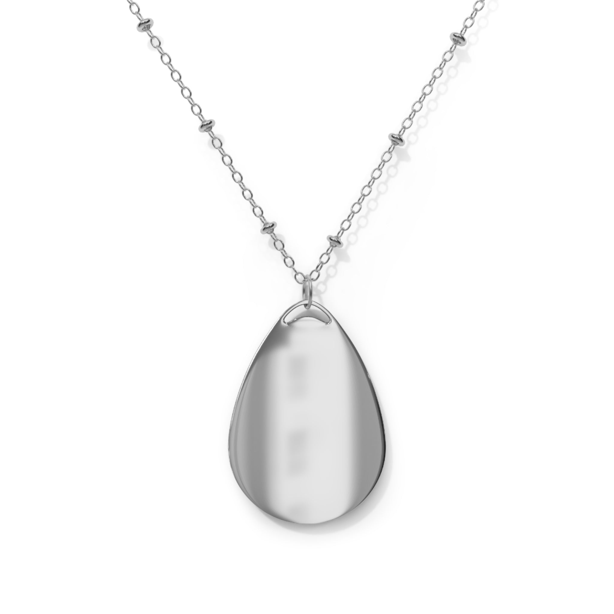 Oval Art Pendant Necklace | The King