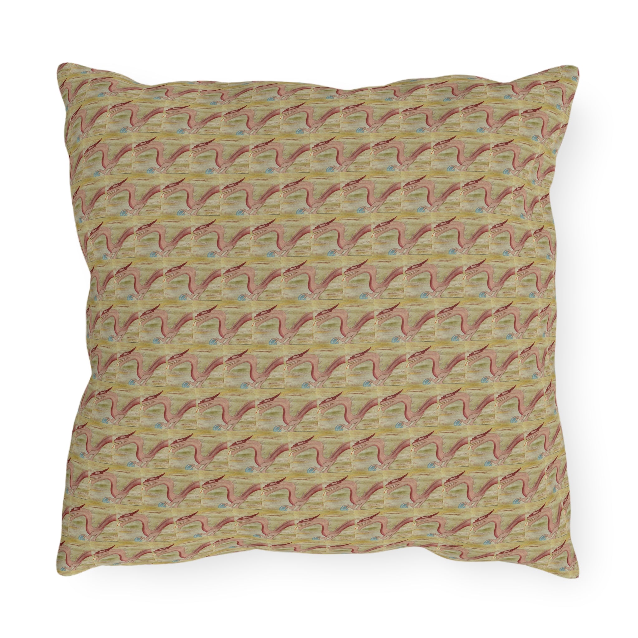 World Dragon Pattern Outdoor Pillow