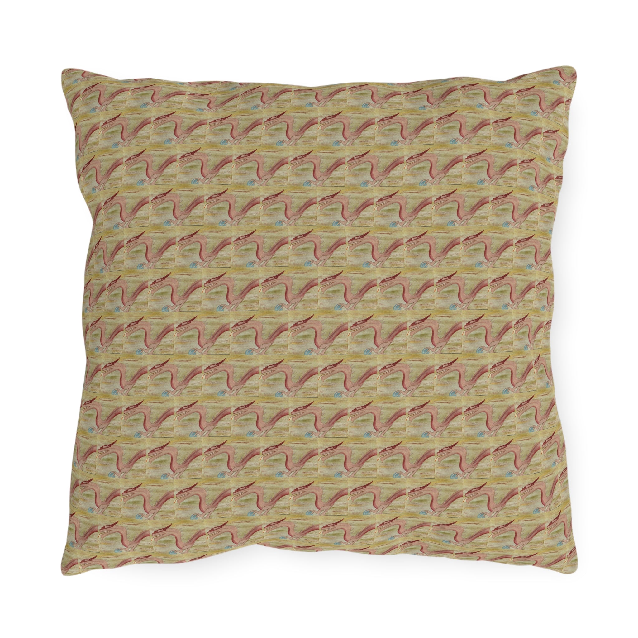 World Dragon Pattern Outdoor Pillow