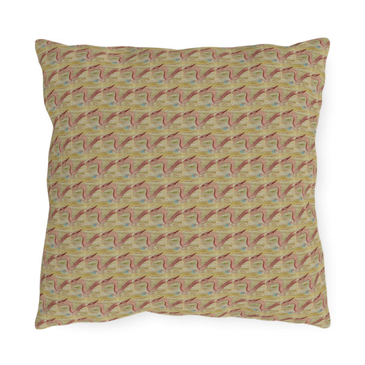 World Dragon Pattern Outdoor Pillow