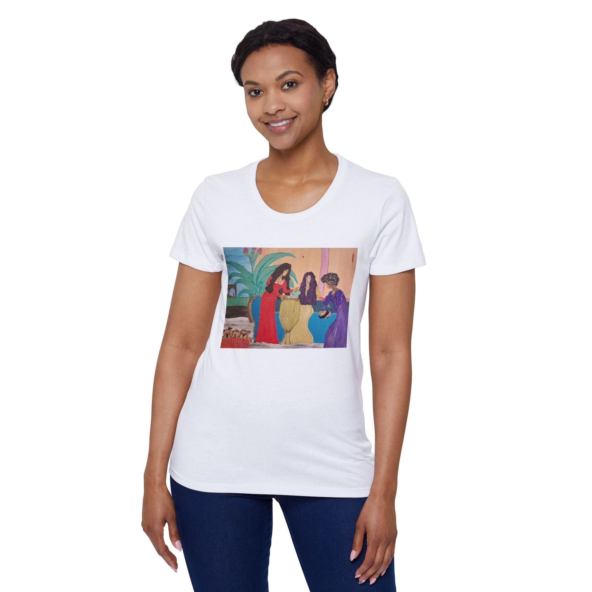 Tea in Olympus - Organic Cotton T-Shirt | Hecate, Persephone & Nyx