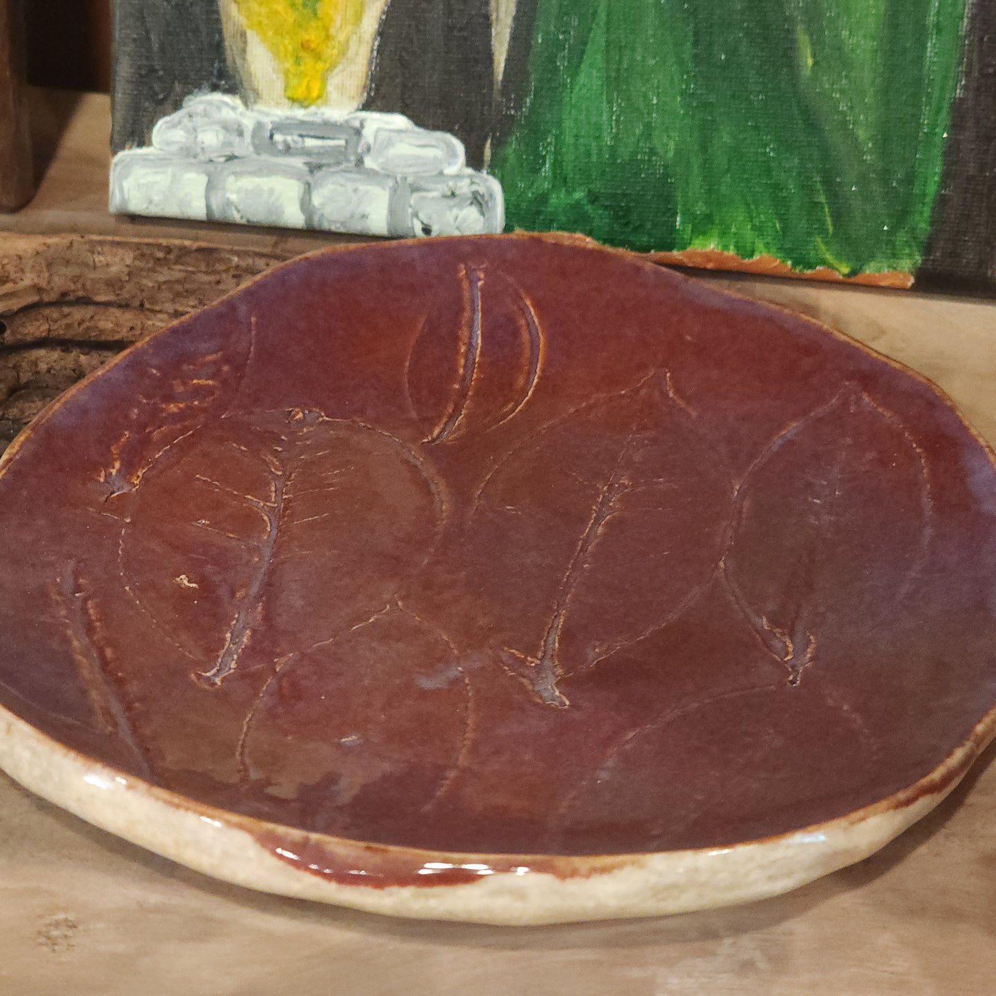 Small Red Leaf Plate